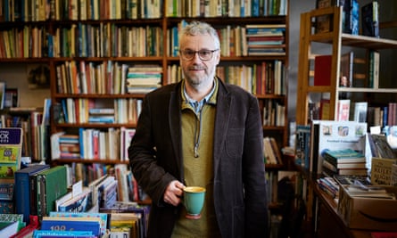Ben Kelsall in bookshop.