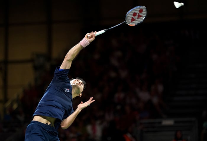 India’s Lakshya Sen in the men’s singles gold medal match.