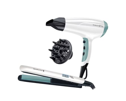 Remington Shine Therapy Hair Straightener & Dryer Gift Set