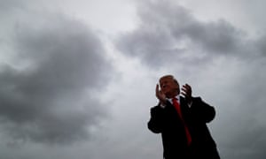 Donald Trump holds a campaign rally in Huntington, West Virginia.