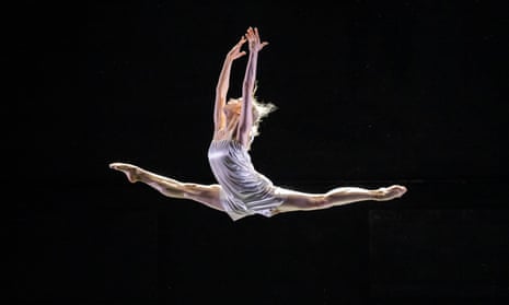 Emily Suzuki in The Rite Of Spring by Mats Ek from the Triple Bill by English National Ballet at Sadler's Wells.