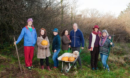 Members of the Heartwood community in Carmarthenshire.