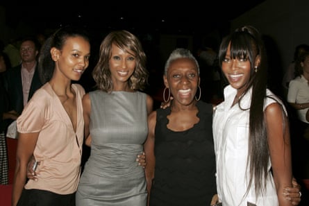 ‘We began to do better’ … Bethann Hardison with Liya Kebede, Iman and Naomi Campbell at the Blacks in Fashion Conference in New York in 2007.