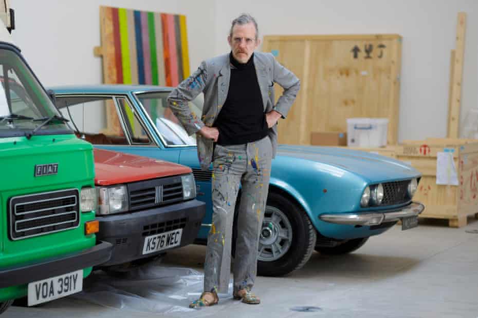 Martin Creed at the Hauser and Wirth gallery Somerset, where he is installing a new show.