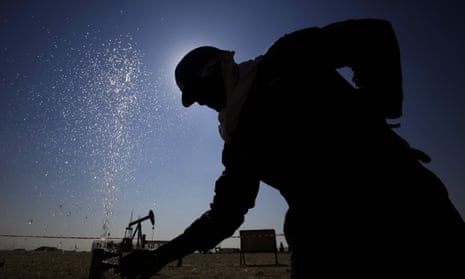 Oil worker in Bahrain.
