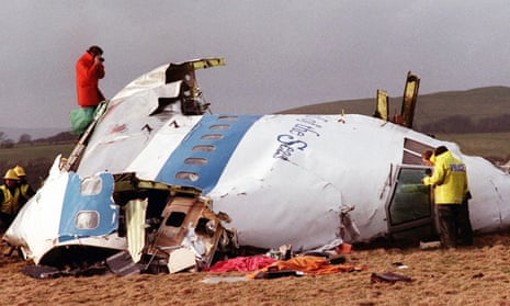 Wreckage of Pan Am 103