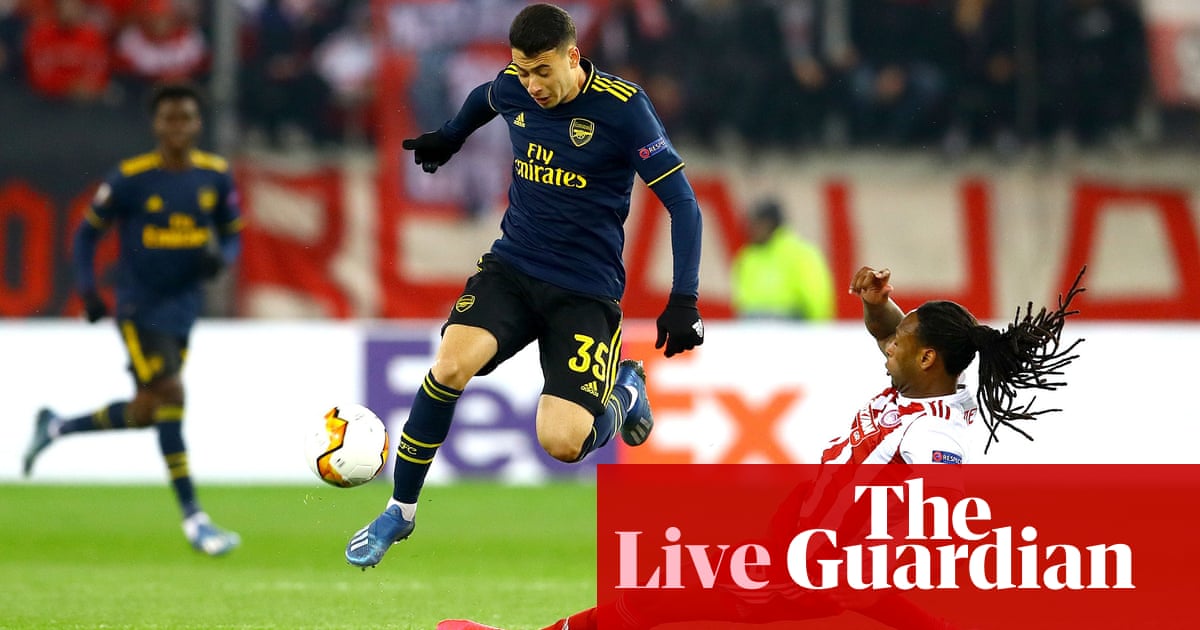 Olympiakos v Arsenal, Rangers, Wolves all in action: Europa League – live!