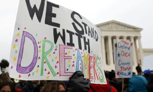 Demonstrators rally outside the US Supreme Court in Washington.