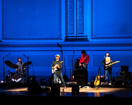 Men on stage