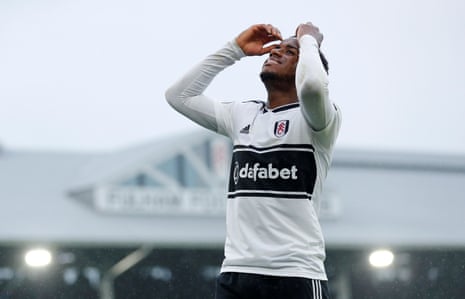 Sessegnon reacts after scoring the off-side goal.