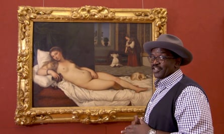 Eroticism controversy … Braithwaite and Titian’s Venus of Urbino.