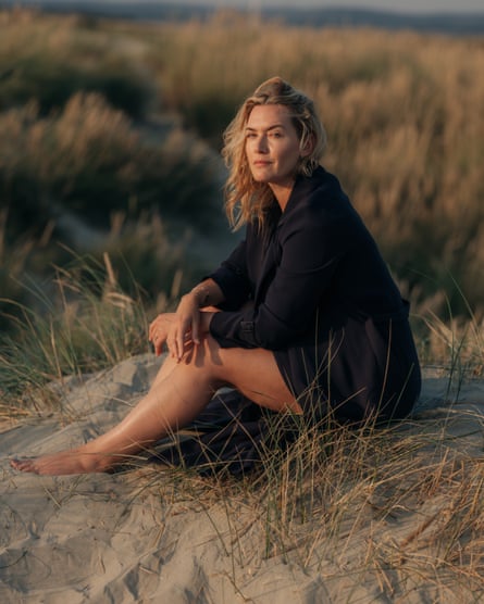 Kate Winslet shot on the English coast