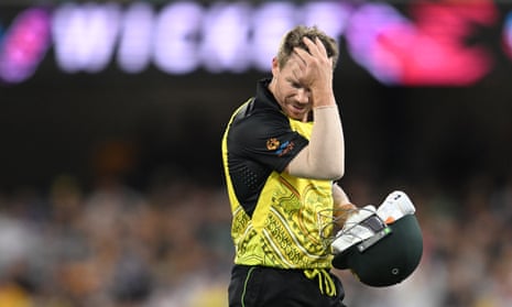 T20 World Cup Super 12s: Australia set Ireland target of 180 to win – live | T20 World Cup 2022 3 David Warner heads off the field after his dismissal.