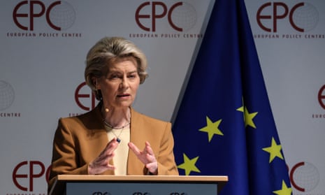 Ursula von der Leyen delivers a keynote address on EU-China relations.