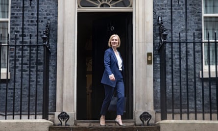 Liz Truss outside 10 Downing Street in September 2022