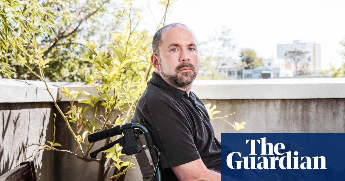 Casey Harrell: the climate activist taking on Wall Street – and the muscle-wasting disease that’s killing him