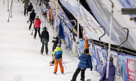 People in a ski-lift