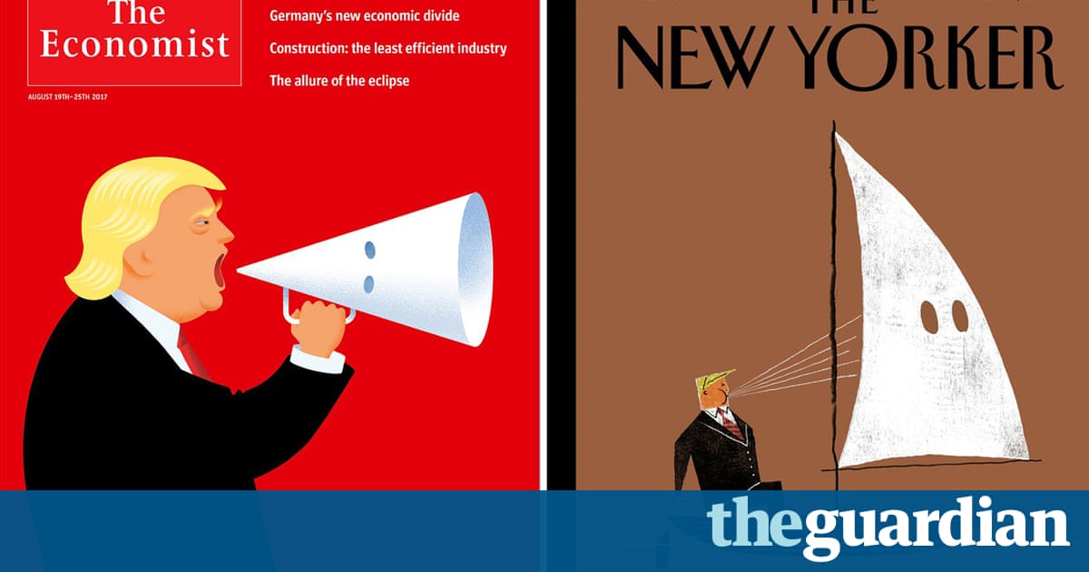 New Yorker and Economist covers slam Trump's defence of white