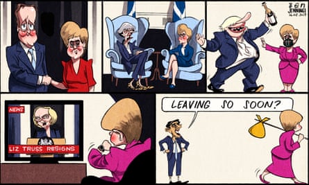 Ben Jennings on Nicola Sturgeon’s exit – cartoon