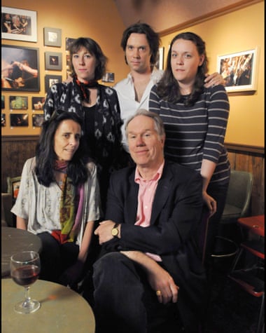 Members of the Wainwright family in 2012 … back row from left: Martha, Rufus and Lucy. Front row, Suzzy Roche and Loudon.