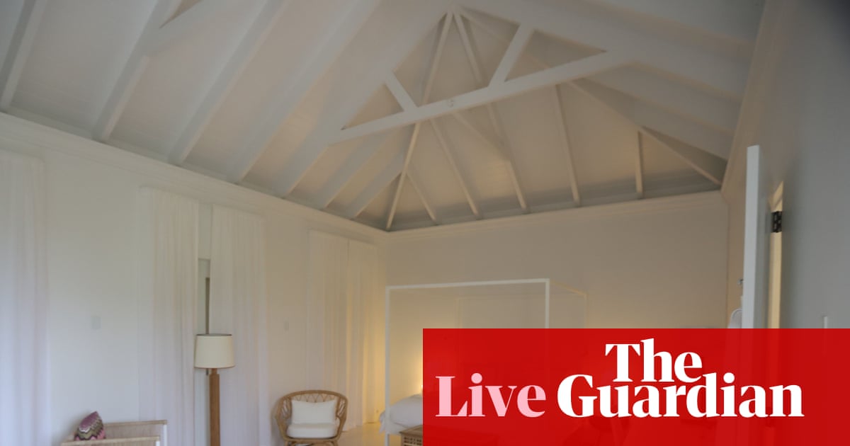 Democrats decry ‘harrowing’ photos of Epstein’s private island home and demand end to Trump’s ‘cover-up’ – live