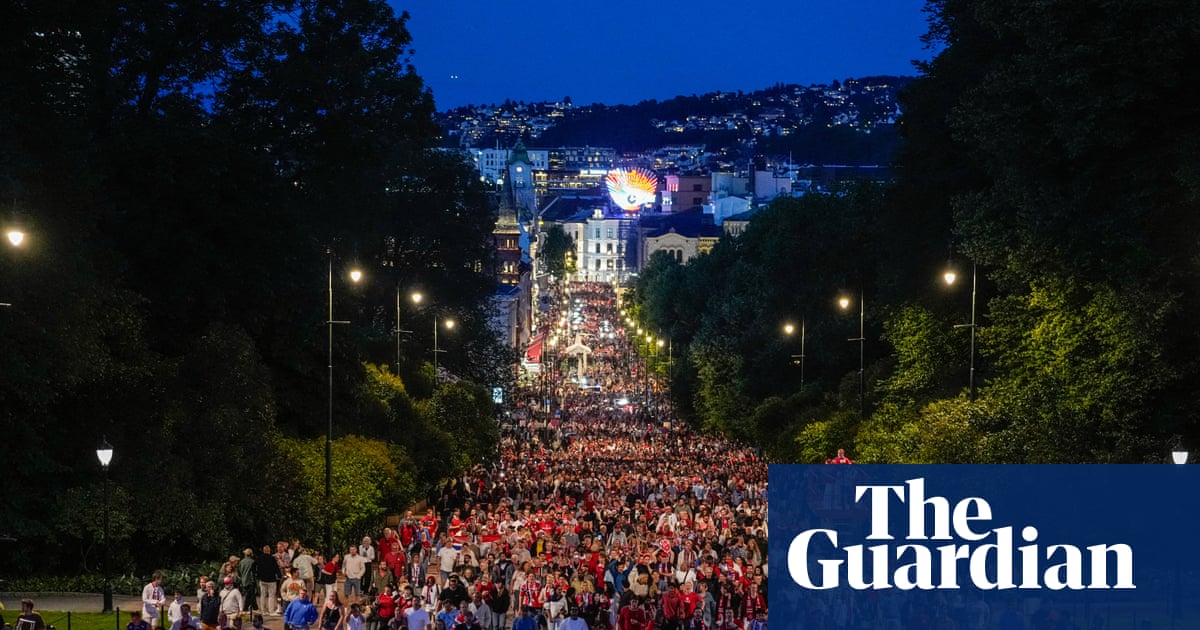 Norway’s crown prince joins thousands of fans in Oslo to celebrate historic World Cup win
