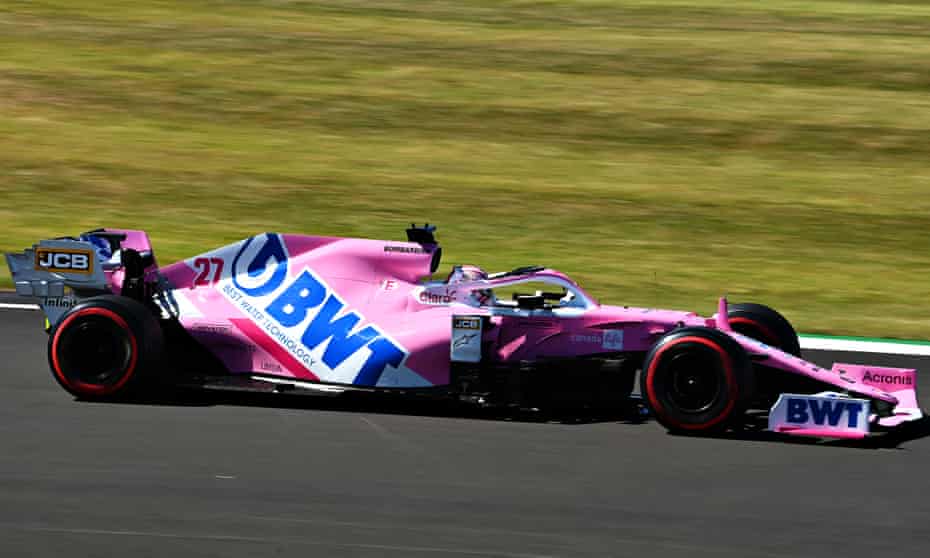 F1 Teams Unhappy As Racing Point Fined But Allowed To Race With Pink Mercedes Formula One The Guardian