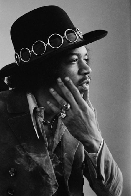 Jimi Hendrix in San Francisco, February 1968.