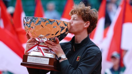 Jannik Sinner beats Carlos Alcaraz at Monte Carlo Masters to reclaim world No 1 spot | Tennis | The Guardian
