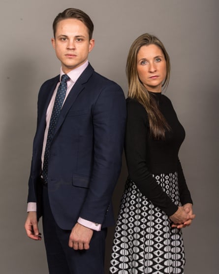 The Apprentice finalists James White and Sarah Lynn.