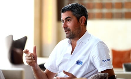 Michael Masi, the race director at the 2021 Abu Dhabi Grand Prix, talks beforehand