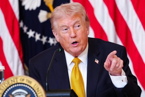 Donald Trump at his press conference today.