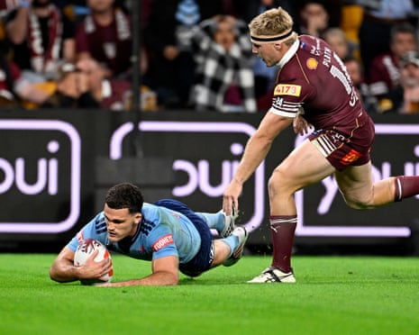 Nathan Cleary scores his second try
