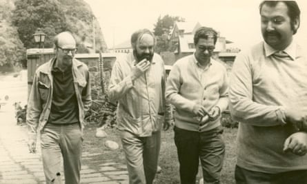 Stafford Beer, second left, with members of his team in Chile, including Fernando Flores, far right.