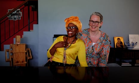 Mpho Tutu van Furth and her wife, Marceline Tutu van Furth, at their home in Cape Town in 2016.