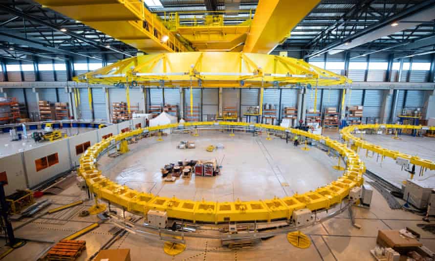 Construction of the magnetic Tokamak of the International Thermonuclear Experimental Reactor (Iter) in south-eastern France. The project is a collaboration between 35 countries.