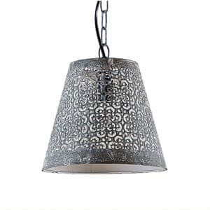 Distressed zinc lace pendant light from cox and cox