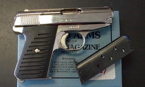 A .380 caliber handgun.