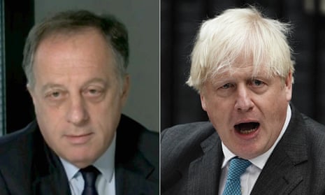 Richard Sharp (left) and Boris Johnson