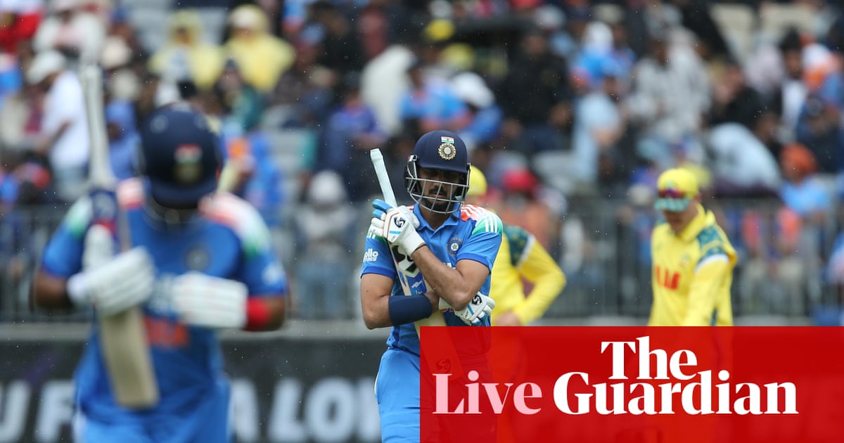 Australia v India: men's first one-day international live