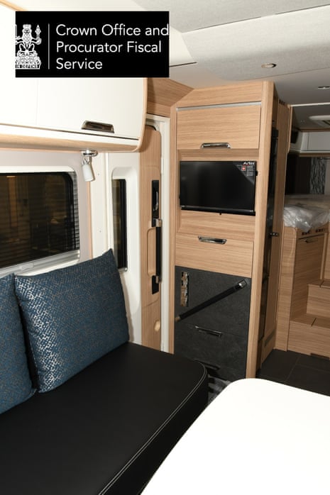 The inside the motorhome.