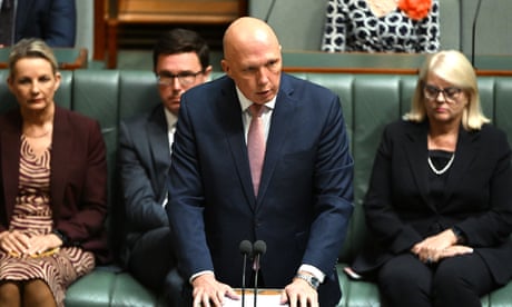 Opposition leader, Peter Dutton, responds to prime minister Anthony Albanese’s ministerial statement on the fifteenth anniversary of the National Apology to Australia’s Indigenous people.