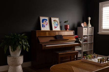 The piano room at Cherie Clonan’s home in Melbourne, Victoria, Australia. Taken on Friday 5th December, 2025.
