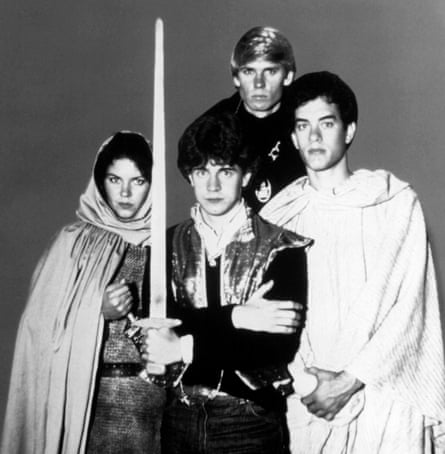 case of mazes and monsters, including tom hanks holding sword