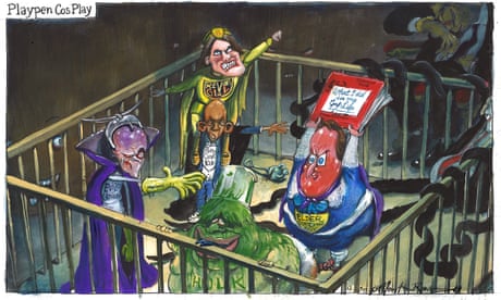 The Guardian On Flipboard Martin Rowson On David Cameron Attacking Boris Johnson Cartoon