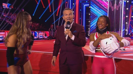 Bradley Walsh hosts Gladiators.