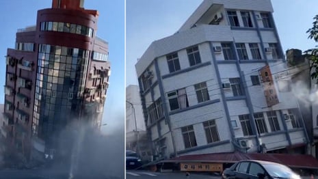 Se derrumban edificios y se rescata a personas mientras un poderoso terremoto sacude Taiwán – vídeo