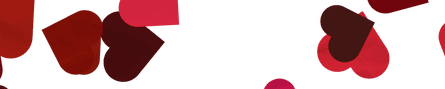 Image of red hearts against a white background