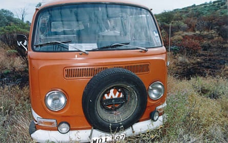 The orange Kombi van Peter Falconio and Joanne Lees were travelling in.
