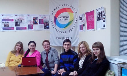 Activists and service users at the Volga centre